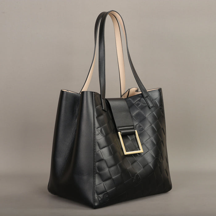  Elegant geometric pattern and letter decoration with secure cover closure 