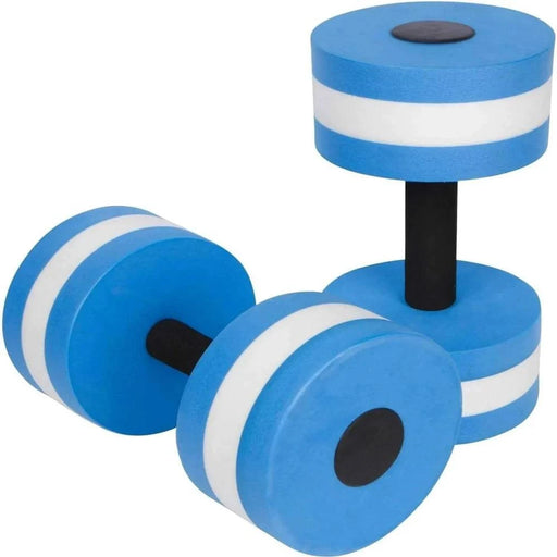  
Lightweight and Durable Aqua Fitness Barbells Set in Blue for Water Aerobics and Pool Resistance Training