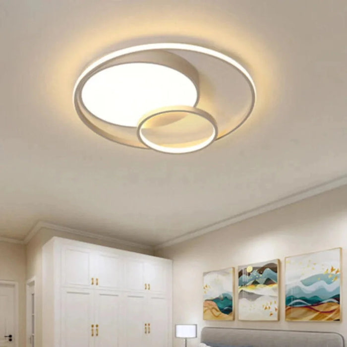 Modern LED Acrylic Ceiling Light Bedroom Living Room Chandelier Anti-rust High-quality - FLUXA