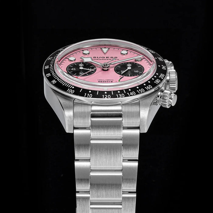 Stainless Steel Chronograph Wristwatch – Hand-Wound, 41mm