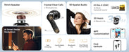 Person adjusting settings on White Air5 Lite Bluetooth V54 Earbuds 13mm Driver IPX5 Waterproof LDAC Hi-Res Audio Multipoint Pairing app