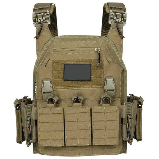 Quick-Release Tactical Vest with Molle “ Ranger Plate Carrier (CB) for military and outdoor use