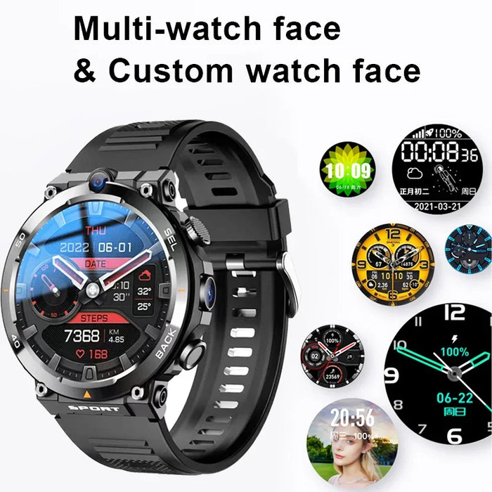 Waterproof 4G Android Smartwatch with Bluetooth 50 and Long Battery Life