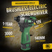Powerful and efficient 140Nm brushless electric screwdriver and cordless drill