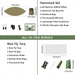 Waterproof rain tarp protects against sun and rain, can also be used as a tent or picnic mat