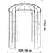Birdcage Gazebo Pergola in Elegant Black or White for Outdoor Events