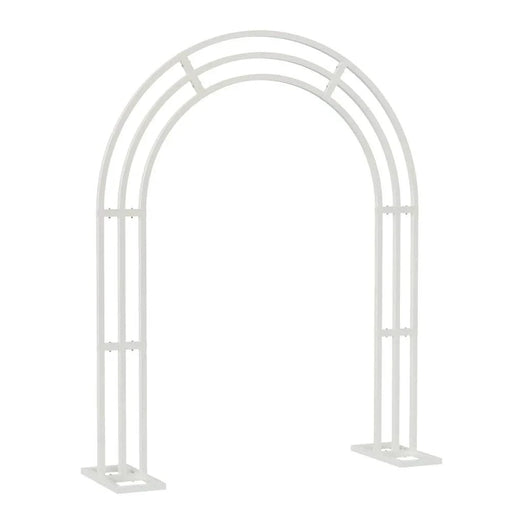 White Metal Wedding Arch Stand for Elegant Decor