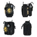 Black tactical pouch for outdoor adventures and emergency response missions