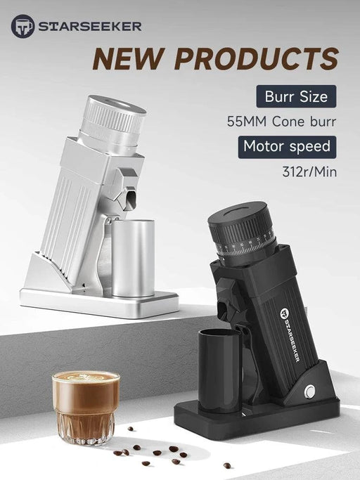 Electric Coffee Grinder with stepless fineness adjustment for customizable grind size