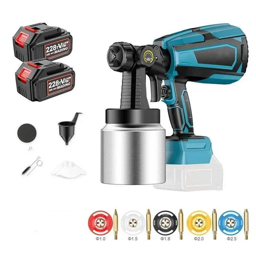 Powerful 48V cordless electric spray gun with a generous 1000 ml paint capacity for smooth and efficient coverage
