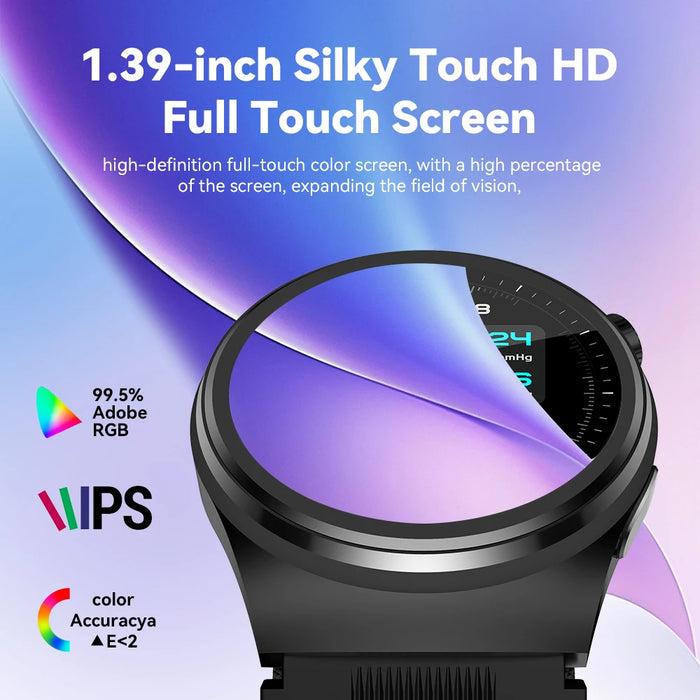 Smart Fitness Watch Blue with ECG and Blood Pressure