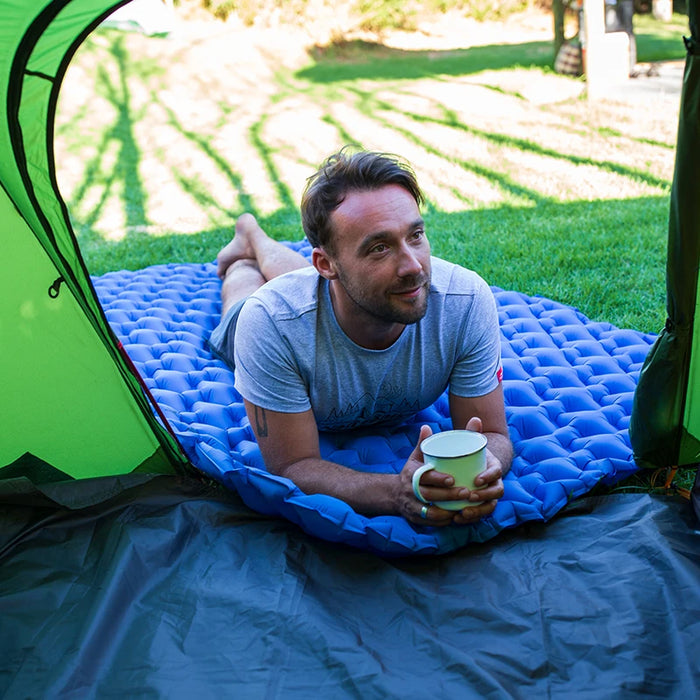 Compact Self-Inflating Air Mattress for Outdoor Adventures
