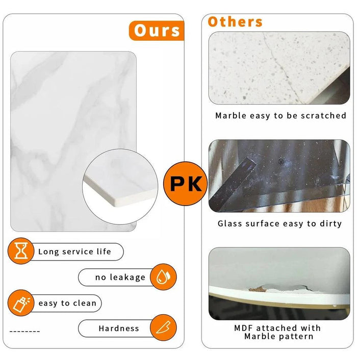 Elegant 2-Tier Solid Marble Coffee Table for modern and minimalist interiors