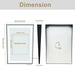 60x90 cm LED Illuminated Bathroom Mirror with Fixed Tilt, Smart Front-lit Black Framed Design - FLUXA