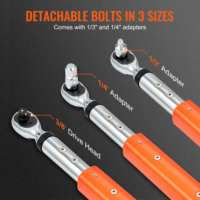 Versatile and Efficient 3/8 Digital Torque Wrench with Multiple Working Modes