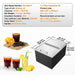 Drop-In Stainless Steel Ice Chest Cooler with 24Lx18Wx13H dimensions and durable construction for long-lasting use
