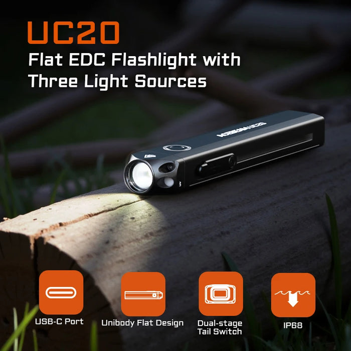 Rechargeable Tactical Flashlight for Hiking & Outdoors