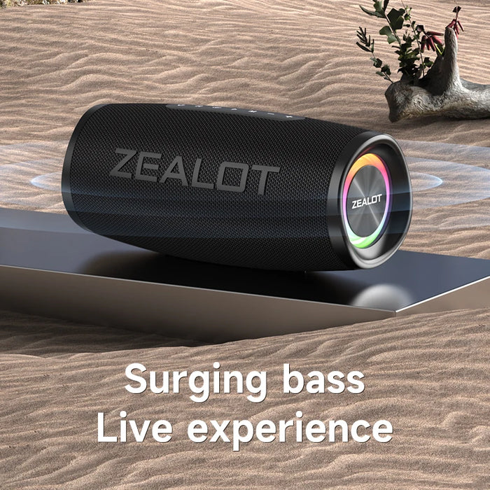 Portable 12H Bluetooth Speaker with IPX6 Waterproof Audio