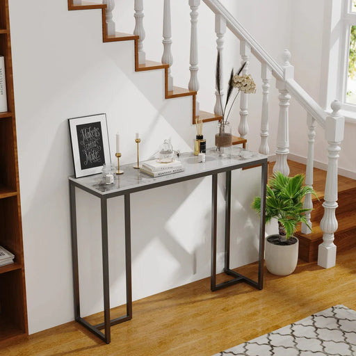 Modern minimalist style console table ideal for hallways, entryways, or living rooms
