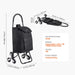 Sturdy and Durable 36L Folding Grocery Cart Hand-pulled Trolley Solution