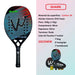 High-Performance Shark Gray Beach Tennis Racket with Aerodynamic Profile