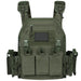 Ranger Green Tactical Plate Carrier Vest with Quick Release and Molle System
