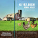 Set of 10 durable and rust-resistant heavy duty metal fence posts