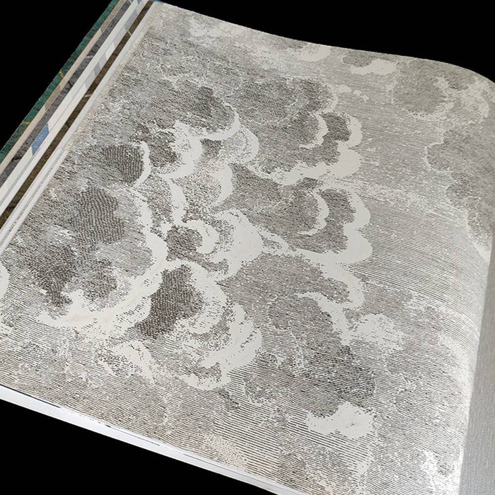 Dark Nordic style cloud wallpaper roll for living room and bedroom decor