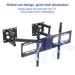 TV Bracket with 35kg Load Capacity and Smooth Tilting and Swiveling