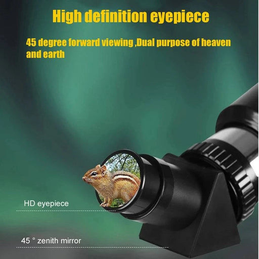 Professional telescope with adjustable tripod and multi layer coated lenses