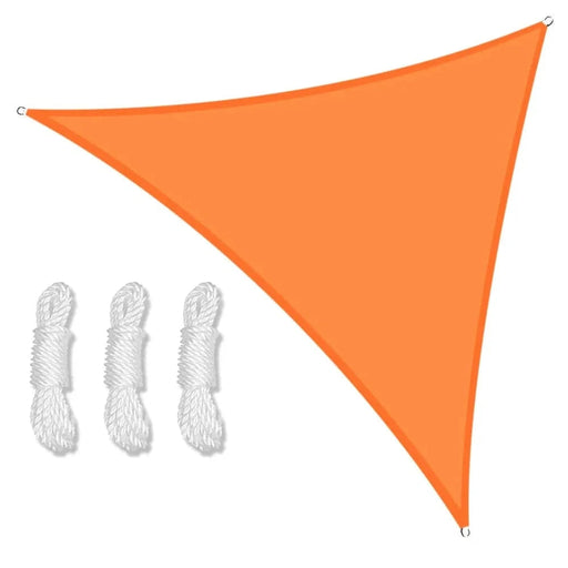 
Heavy Waterproof Triangle Shade Sail in Orange 300x300x300CM providing 98% UV protection and 90% shading rate 