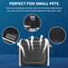  Convenient side pockets for pet essentials 