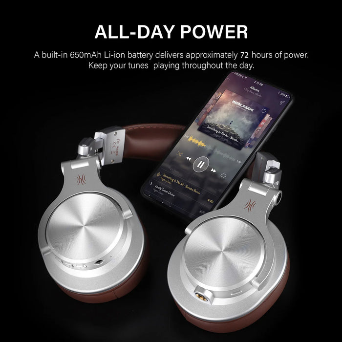 Over-Ear Bluetooth Headphones with Noise Reduction & Mic