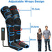 Diving cloth material leg compression air massager in black and blue