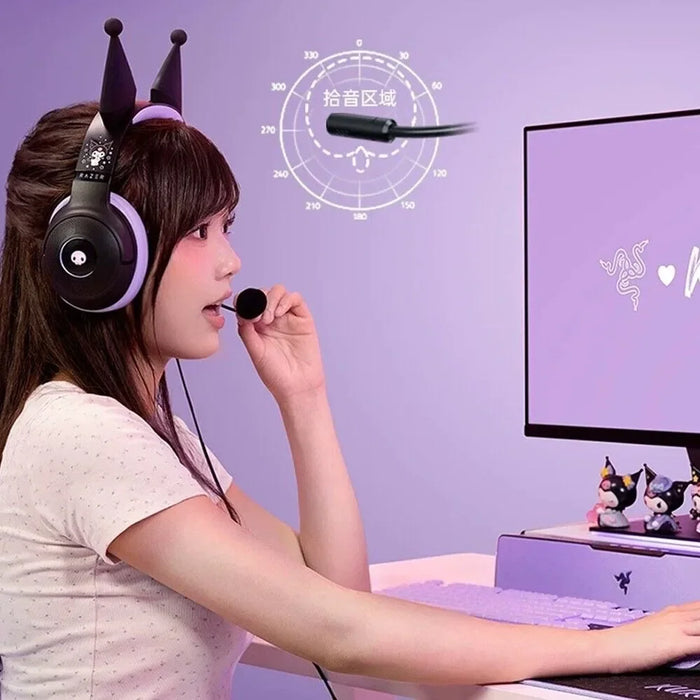 Wired Over-Ear Gaming Headset with Mic & Volume Control