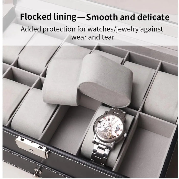 Luxurious storage solution for watches and jewelry