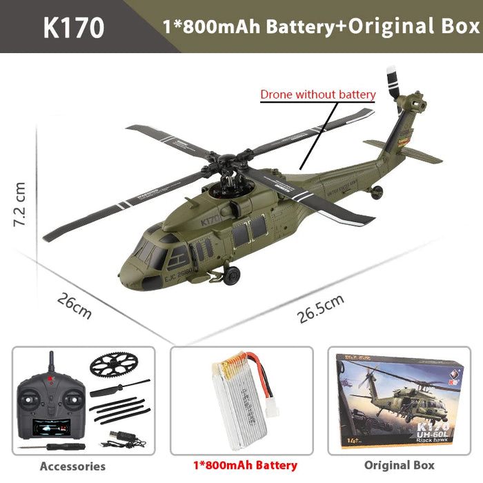 4-Channel RC Helicopter with Altitude Hold, Optical Flow & 6-Axis Gyroscope Beginner to Expert Use
