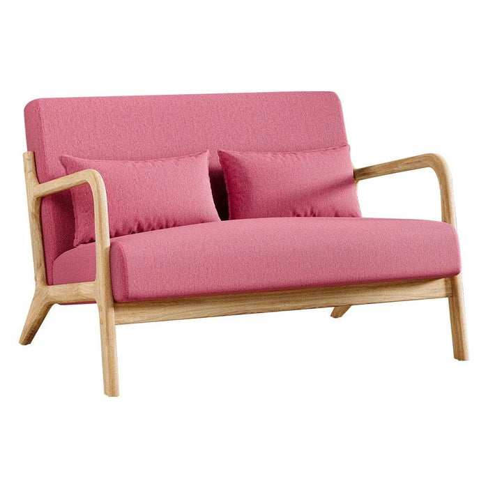 Sleek and contemporary 2-seater sofa in dark grey