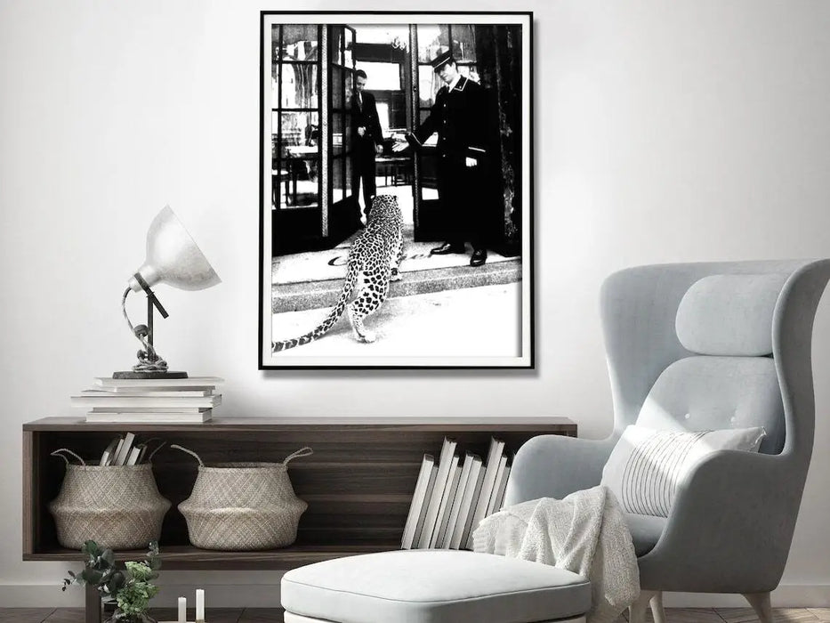 Luxury Leopard Framed Canvas Art 40x60cm Wall Decor