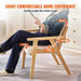 Pre-Assembled Rattan Dining Chair for Immediate Use and Comfort