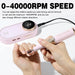 Nail drill 40000RPM pink cordless electric file for acrylic and gel nails