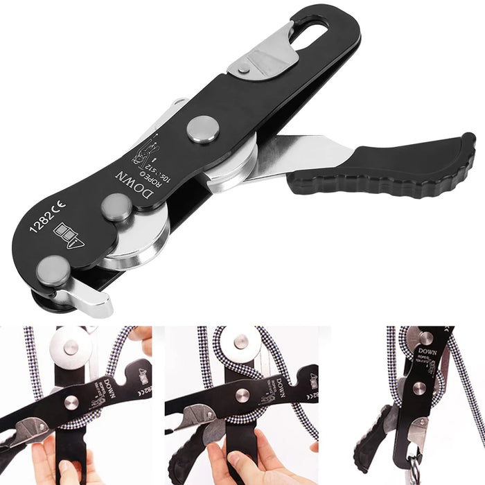 Durable and Lightweight Self-Braking Rope Clamp for Climbing