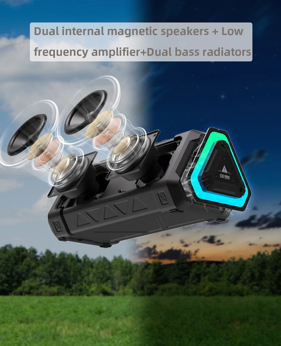 40W outdoor Bluetooth speaker with IPX7 waterproof rating