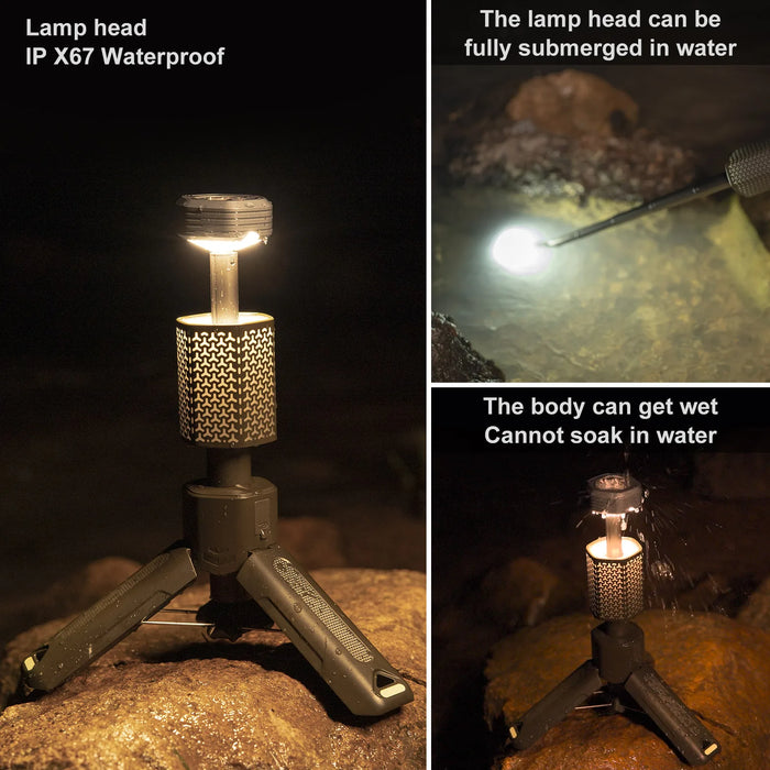 Rechargeable Outdoor Flashlight with Magnetic Base