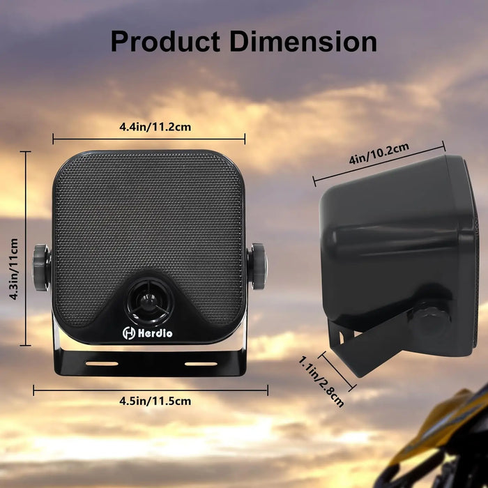 Outdoor Bluetooth Speakers with IP66 Waterproof Rating