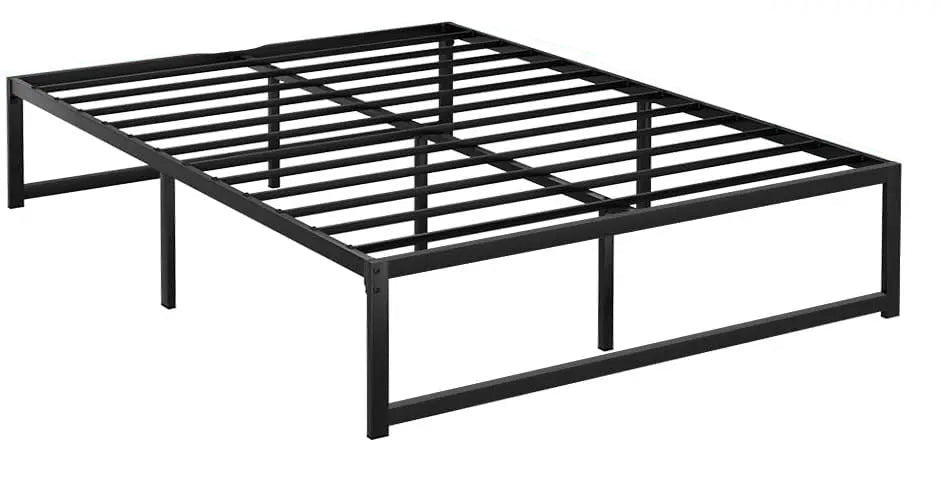 Heavy-Duty Double Metal Bed Frame Headboard Included, 300kg Capacity, Simple Assembly
