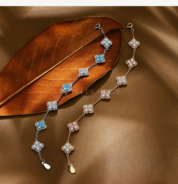 Gold-plated Moissanite Diamond Bracelet suitable for business events