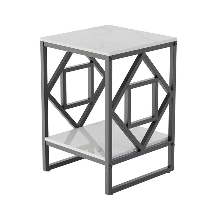  Sleek, square design in gold blends effortlessly with contemporary styles 
