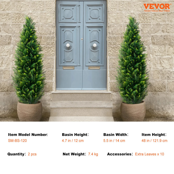 No Maintenance Required 48in Lifelike Evergreen Fake Pine Cypress Plant