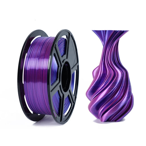 Dual-Color Silk PLA 3D Printer Filament 175mm Fusion Blue Rose High Toughness No Warping